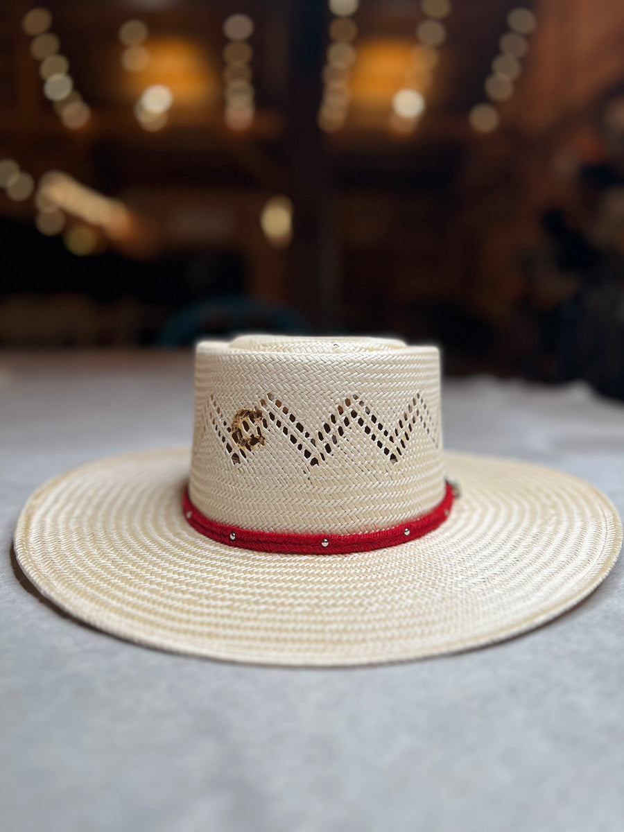 Painted Borders Charlie 1 Straw Hat