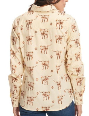 Cotton & Rye Longhorn Pearl Snap Long Sleeve Shirt