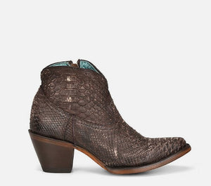 Corral Distressed Chocolate Full Python Bootie