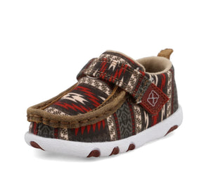 Twisted X Kid’s Hooey Red Aztec Driving Moc