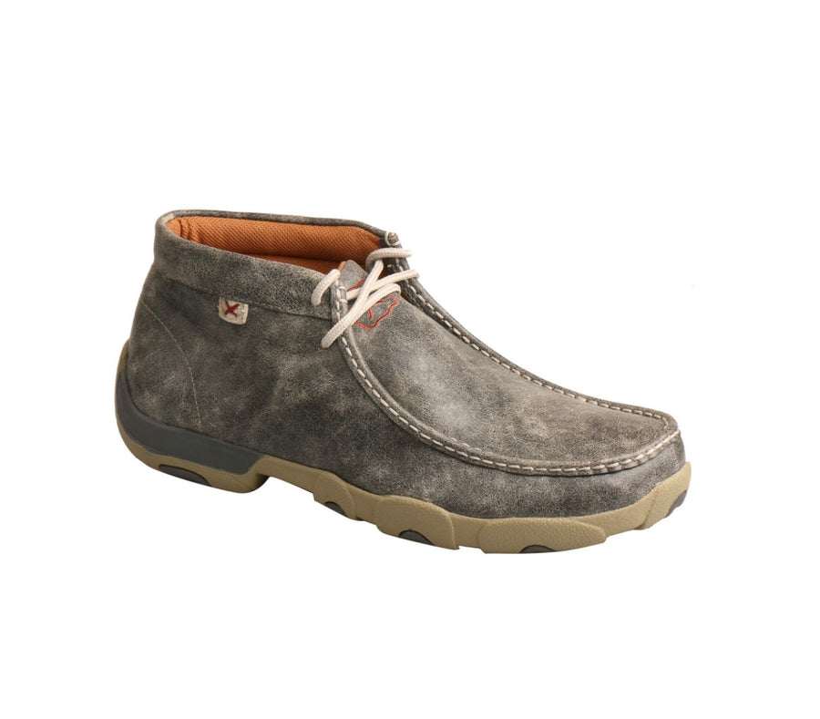 Twisted X Mens Driving Mocs Grey